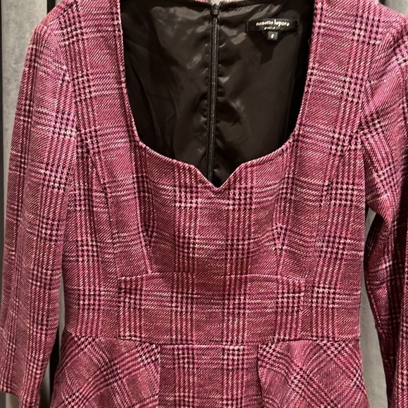 Nanette Lepore Barbie core peplum sweetheart neckline dress - Picture 2 of 7